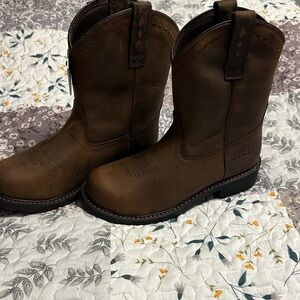 Ariat Dark Brown Steel Toe Boots